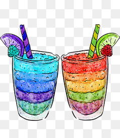 夏日清凉视觉盛宴 免费获取冷饮手绘图片大全，探索千库网PNG宝藏